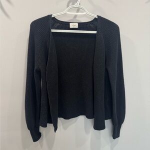 Aritzia Wilfred Black Knit Cardigan Sweater - Size XS